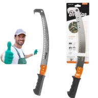 PIŁA Z HAKIEM DO GAŁĘZI OGRODU KRZEWÓW BRADAS 32CM STAL HARTOWANA MOCNA