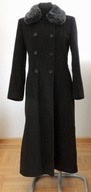 PŁASZCZ DAMSKI DŁUGI WEŁNIANY R.36