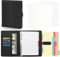 NOTATNIK SEGREGATOR A5 PLANER BUDŻETU NOTATNIK DO SZKOŁY PRACY CZARNY NOTES