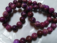 H6- JASPIS CESARSKI - AMETYSTOWY -kula - 10mm - 12