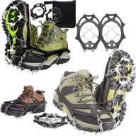 RACZKI NA BUTY ŁAŃCUCHY KOLCE ANTYPOŚLIZGOWE R. 38-45 TURYSTYCZNE LÓD