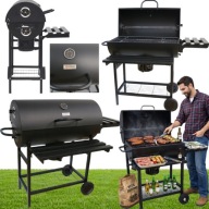 DUŻY GRILL OGRODOWY WĘGLOWY LANDGRAF PÓŁKI POPIELNIK TEMP NA KÓŁKACH TRWAŁY