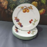 Royal Worcester Evesham Vale – talerze 21 cm | 5 szt. | stan bardzo dobry