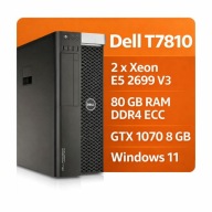 DELL Precision T7810 | 36 Rdzeni | 80GB RAM | 825W | SSD | Windows 11 TPM