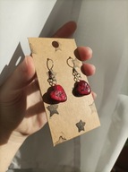 Kolczyki Gravity Falls - serce Robbiego - rękodzieło, stal nierdzewna