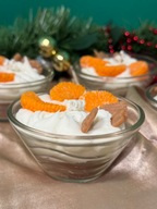 Świeca deser ciasto mandarynkowe (Świeczka, dekoracja, candle)