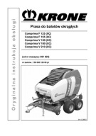 Krone COMPRIMA F125...V150, V210XC - instrukcja obsługi PL