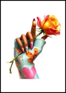 A2 PLAKAT DO SALONU MANICURE URODY, PLAKAT DLA KOSMETYCZKI PAZNOKCIE LAKIER