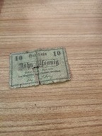 BANKNOT NIEMCY =10 GUTSCHEIN 1920R=NIEMCY