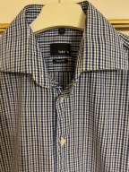 Koszula męska S w kratkę niebieska Jake"'s taliowana fit