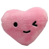 Zabawka DLA PSA Mała SERCE Różowe Pluszowe DO GRYZIENIA Małych PSÓW Miękkie