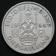 Wielka Brytania 1 shilling 1944 - król Jerzy VI - herb szkocki - srebro