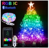 LAMPIKI ŚWIĄTECZNE CHOINKOWE 20M RGBIC LED USB Z BLUETOOTH I PILOTEM