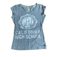 T-shirt bluzka damska szara z nadrukiem S Reserved High School