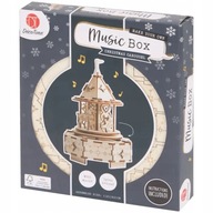 Drewniana POZYTYWKA 3D DIY do Ozdabiania Karuzela Świąteczna Obracająca się