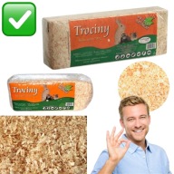 TROCINY DLA CHOMIKA ŚWINKI MORSKIEJ KRÓLIKA KONI 700 g ODPYLONE BEZPYŁOWE