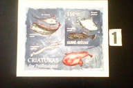 Ryby , Guine-Bissau , MNH cięty