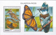 Gwinea Bissau 2018 ** cena 11,50 zł kat.7,50€ - motyle, blok