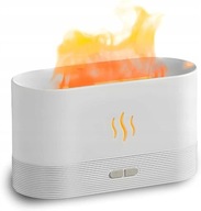 Nawilżacz Powietrza, Lampka Nocna Imitująca Płomienie 2w1 Biała