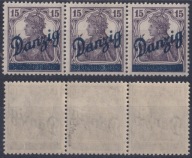 WMG Fi 22 błąd B1 Denzig zamiast Danzig gw. Bock BPP postfrisch 3-blok