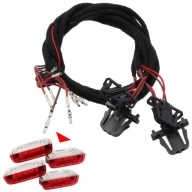 4xKABLE ZASILAJĄCE LAMPKI LED DRZWI VW PASSAT GOLF