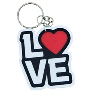 Brelok LOVE na walentynki - idealny prezent walentynkowy - serce - typ 2