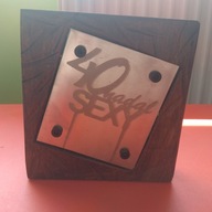 Pamiątka prezent URODZINY 40 grawer buk