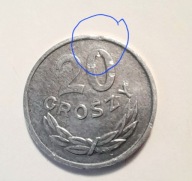 20 gr. 1967 rok piękna., destrukt.