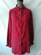 Bluzka czerwona w czarne wzory - 38