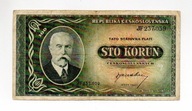 Czechosłowacja 100 Koron 1945r.