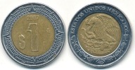 Meksyk 1 Peso - 2007r Bimetal ... Monety