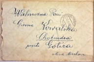 Koperta Gołcza Miechów stempel Krynica-Tarnów