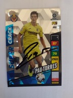 Karta panini autograf Villarreal CF La Liga Pau Torres Super Crack