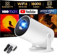 AKIYO O2 Projector 2026 Ulepszony 18000lum z WiFi6 Full HD a408