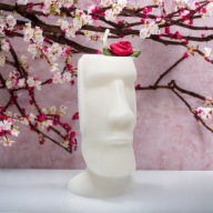 Świeca DEKORACYJNA Posąg Moai SOJOWA Prezent Sojowa Wielkanocna