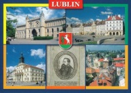 LUBLIN - ZAMEK - PL. ZAMKOWY - RATUSZ - PANORAMA - HERB