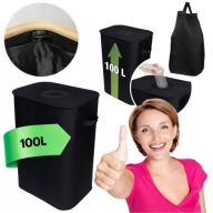 SKŁADANY KOSZ NA BUTELKI PLASTIKOWE ZWROTNE KAUCYJNE POJEMNIK TORBA 100L