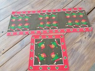 SKANDYNAWSKI DESIGN LNIANE FOLKOWE SERWETKI VINTAGE 24x24 i 24x64 nr.7