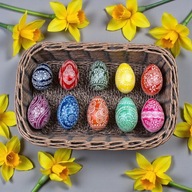 Pisanki wielkanocne kraszanki GĘSIE ręcznie robione ludowy folk unikat 2026