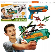 PISTOLET WYRZUTNIA SAMOLOTÓW + 3 x SAMOLOT AUTOMAT