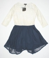 PAPRIKA_Cudna SUKIENKA_ecri granatowa elegancka koronka METKA koktajlowa_42