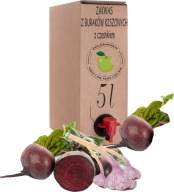 Zakwas z buraków z czosnkiem 5l Syropisok, plewione ręcznie własnej uprawy