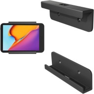 Uniwersalny uchwyt ścienny na tablet i telefon czarny do 15 mm
