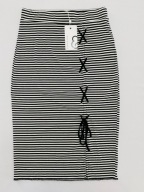 Mint & Berry Spódnica ołówkowa prosta midi w paski Rozmiar XXS 32