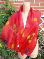 Hennes Verden apaszka szal chustka jedwabna silk