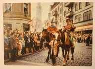 ZIEMIA LUBUSKA. Zielona Góra - "Dni Winobrania" Czoło korowodu na ulicy