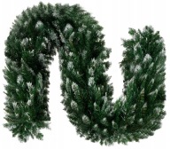 ŁAŃCUCH SZTUCZNA CHOINKA ZIELONA GRILANDA CHOINKOWA 2,7m ŚNIEG