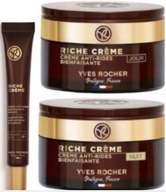Yves Rocher Zestaw Riche Creme: 1 x Krem Noc + Krem Dzień + Krem pod Oczy