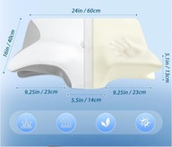 Poduszka ortopedyczna do spania na plecach brzuchu boku pianka chłodząca