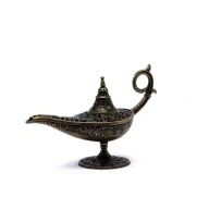 KADZIELNICA KADZIELNICZKA DO KADZIDEŁ METALOWA LAMPA ALLADYNA